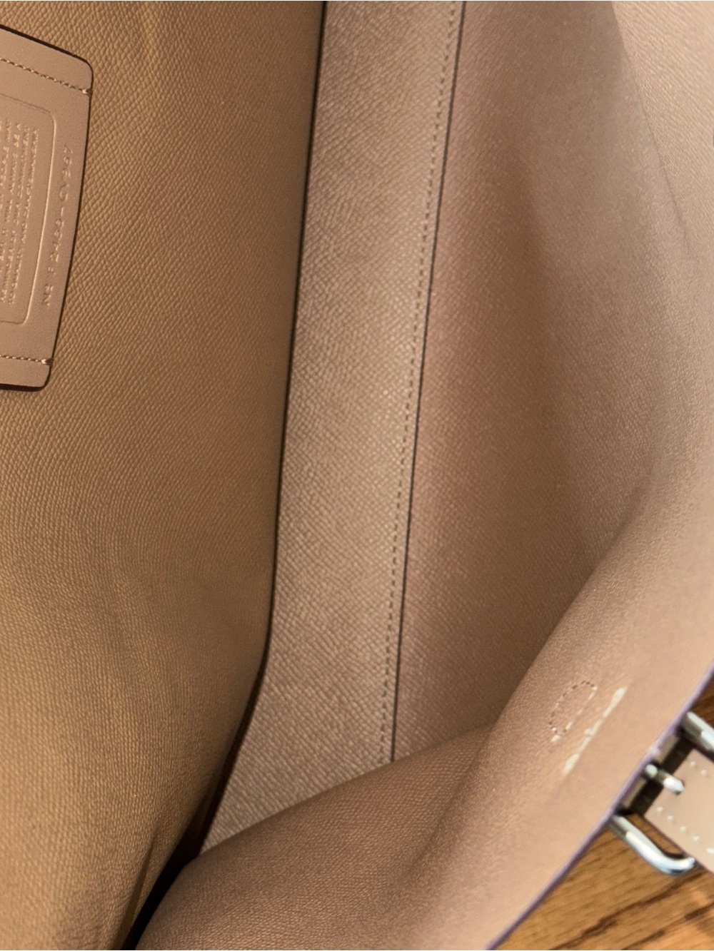 Coach Mollie Tote Bag 25 Beige Nude - Picture 11 of 14